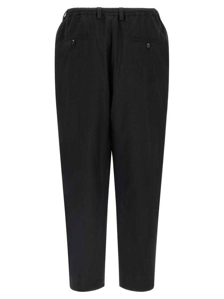Marni Black Virgin Wool Cropped Pants