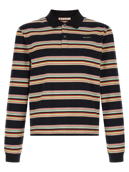 Marni Multicolor Cotton Polo Shirt