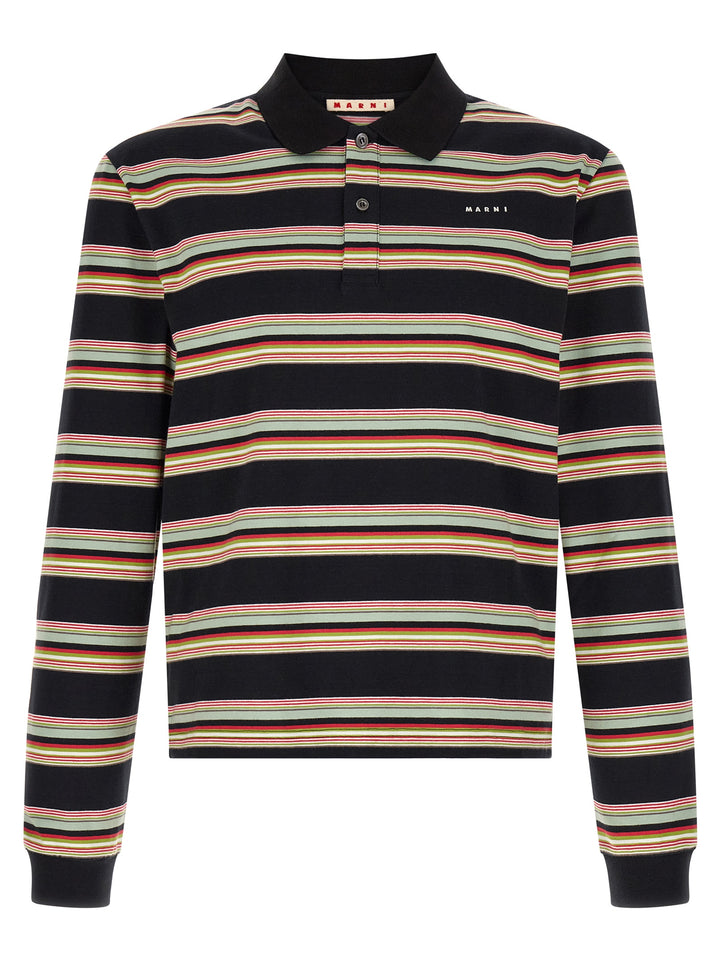 Marni Multicolor Cotton Polo Shirt