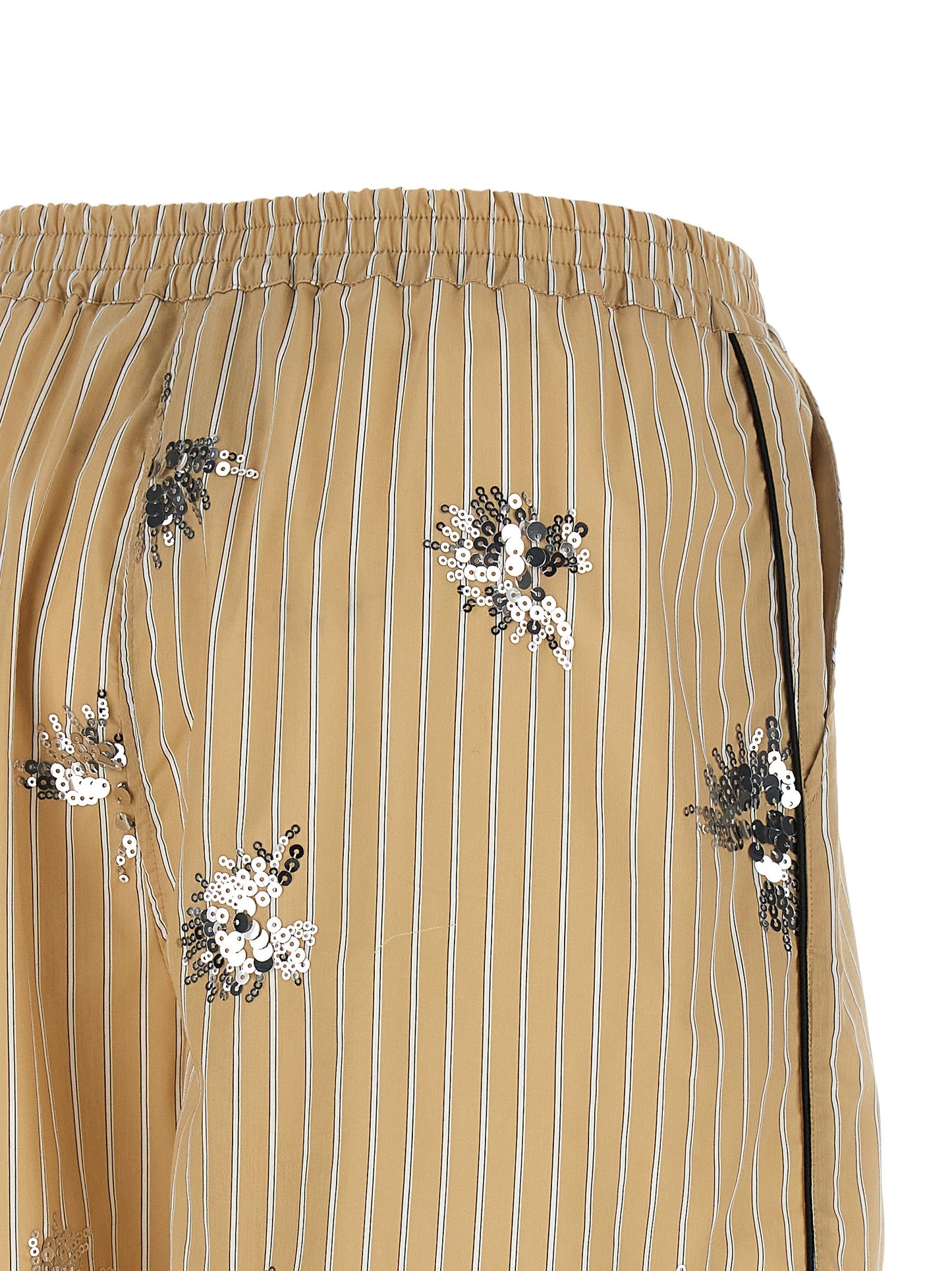 LE TWINS Beige Cotton Bermuda Shorts