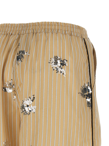 LE TWINS Beige Cotton Bermuda Shorts