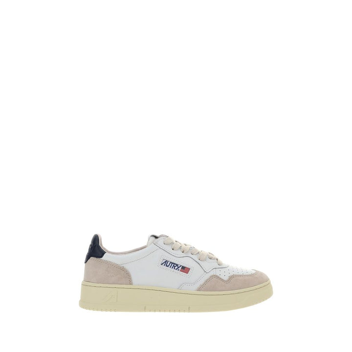 Autry White Calf Leather Bos Taurus Athletic Sneakers