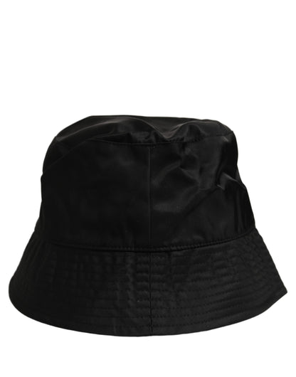 Dolce & Gabbana Men Black Nylon Wide Brim Bucket Capello Hat