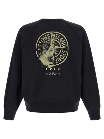 Stone Island Black Cotton Sweatshirt