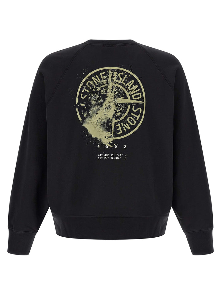 Stone Island Black Cotton Sweatshirt