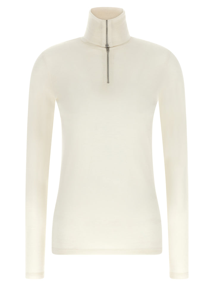 Jil Sander White Polyester Cardigan