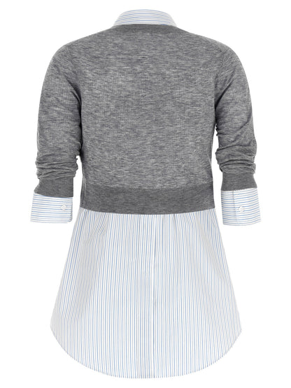 Alexander Wang Gray Wool Blouse