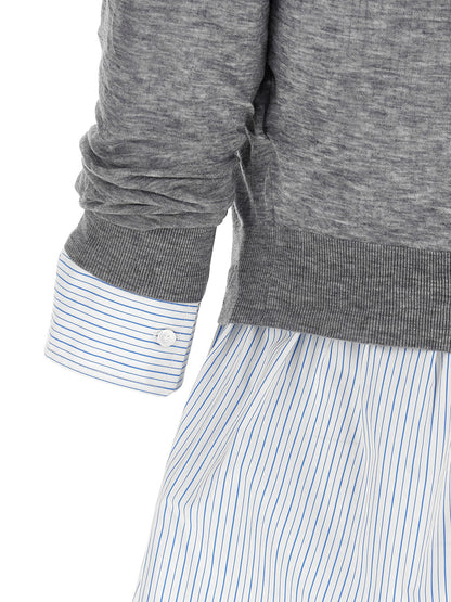 Alexander Wang Gray Wool Blouse