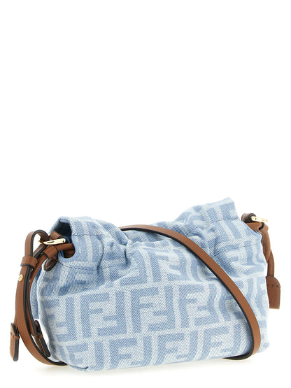 Fendi Blue Cotton Handbag