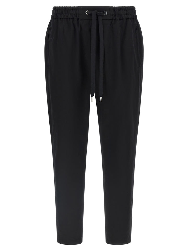 Dolce & Gabbana Black Cotton Casual Pants