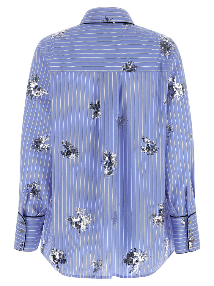 LE TWINS Blue Cotton Blouse