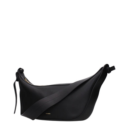 Jil Sander Black Leather Shoulder Bag