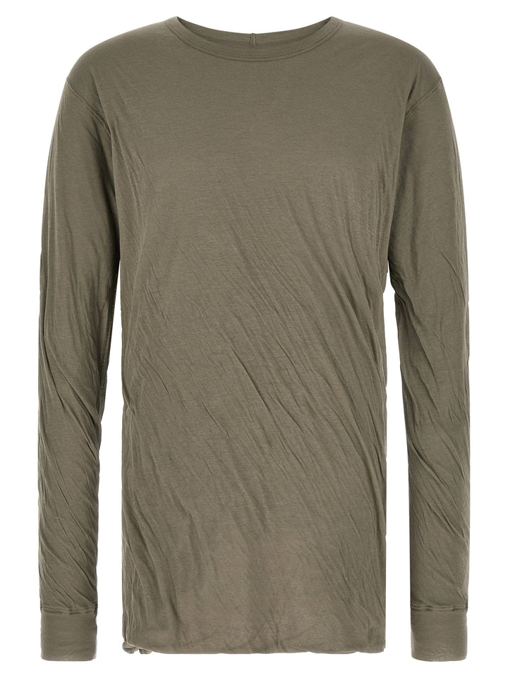 Rick Owens Gray Cotton T-Shirt