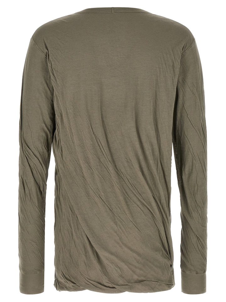 Rick Owens Gray Cotton T-Shirt