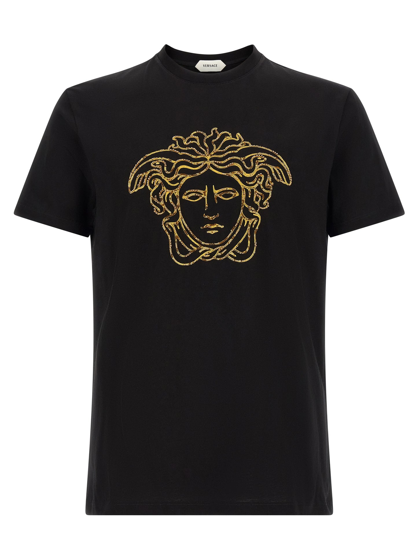 Versace Black Cotton T-Shirt