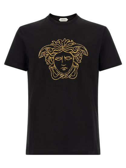 Versace Black Cotton T-Shirt
