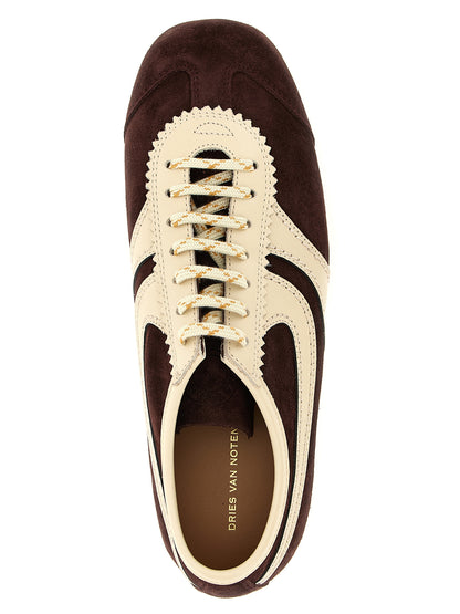 Dries Van Noten Multicolor Calfskin Low Top Sneakers