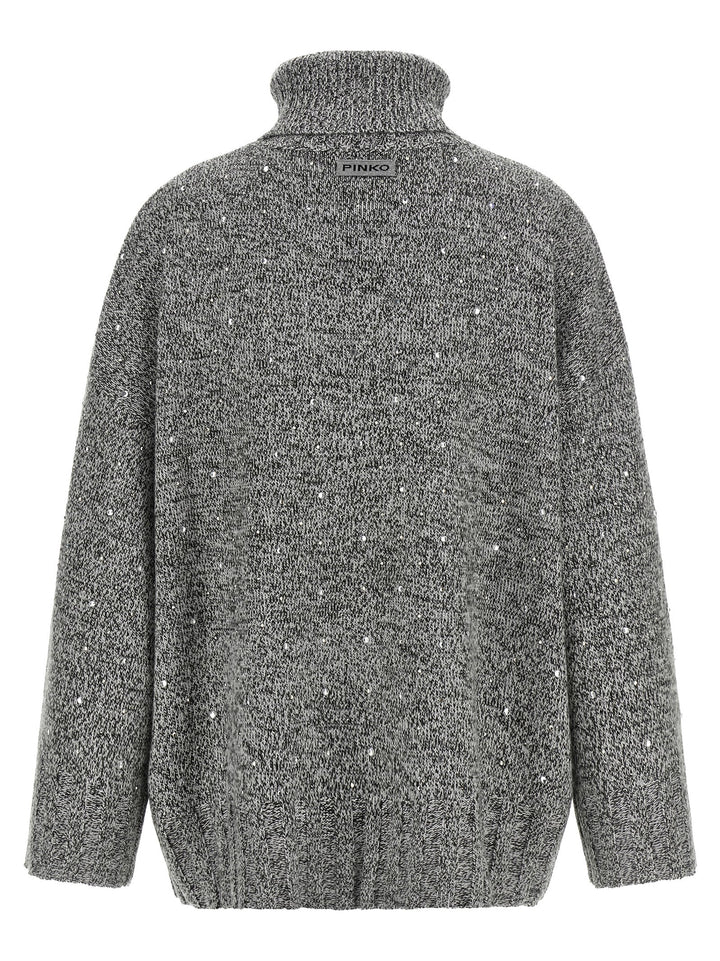 PINKO Gray Polyester Cardigan