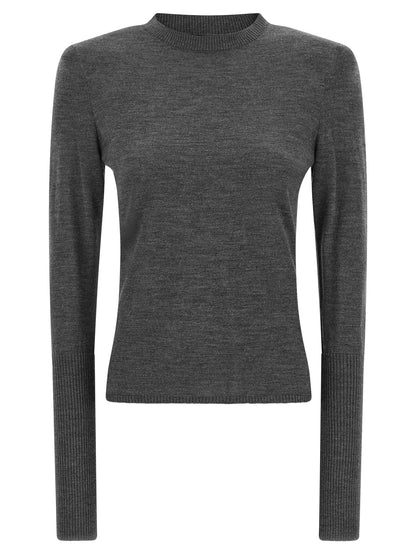 PINKO Gray Wool Cardigan