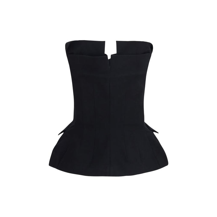 Magda Butrym Black Silk Blouse