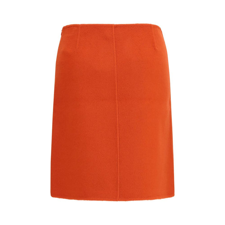 P.A.R.O.S.H. Red Wool Oves Aries Mini Skirt