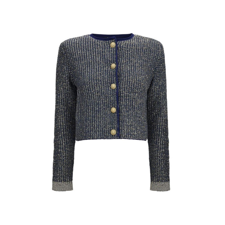 Balmain Blue Polyamide Cardigan