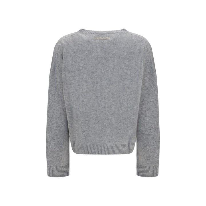 Fabiana Filippi Gray Cashmere Sweatshirt