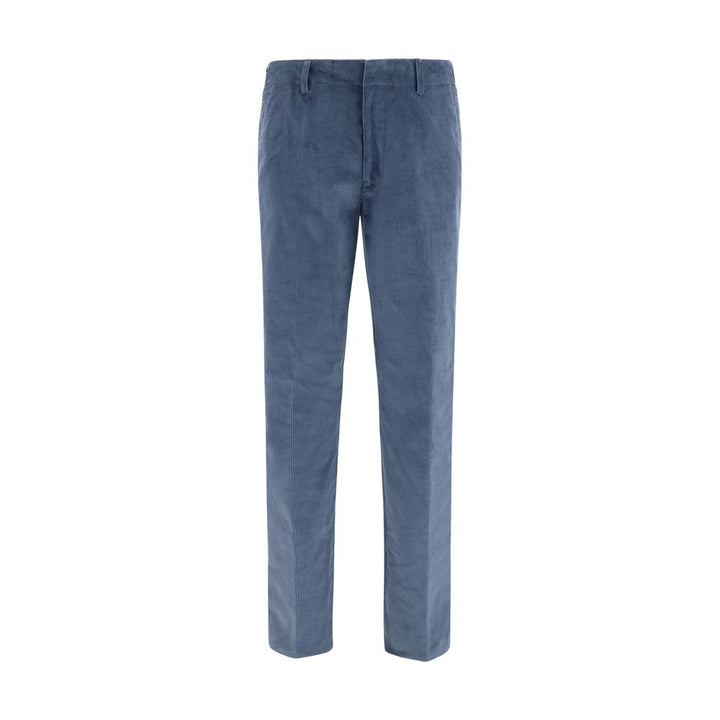 Etro Blue Cotton Casual Pants