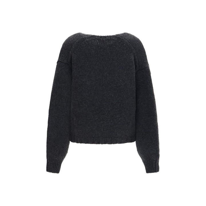 Khaite Gray Cashmere Cardigan