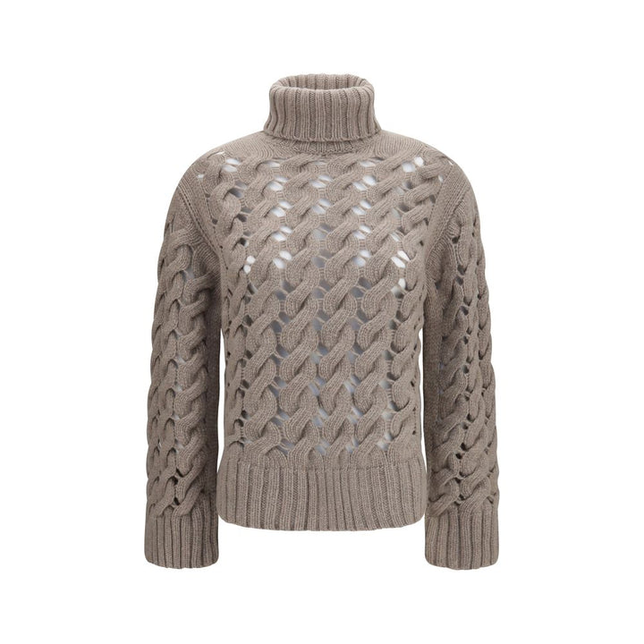 P.A.R.O.S.H. Beige Wool Oves Aries Turtleneck