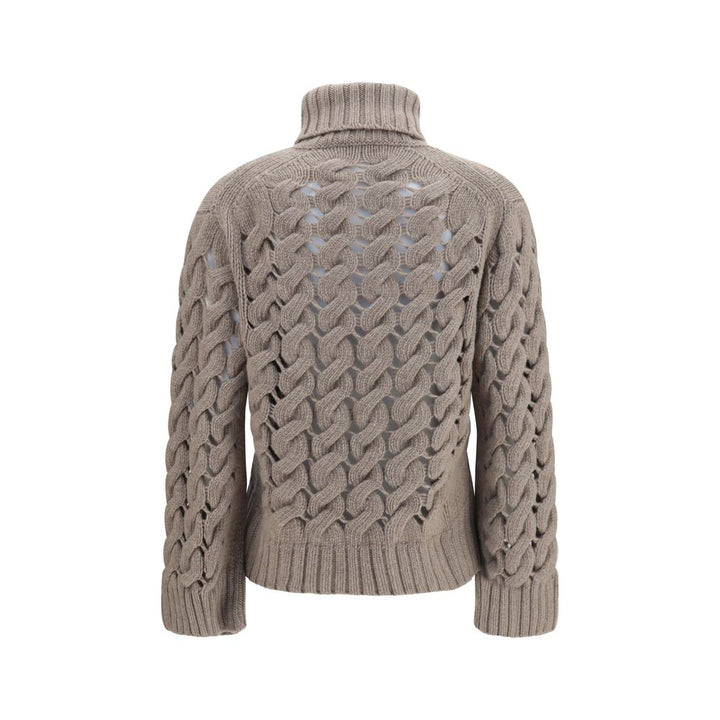 P.A.R.O.S.H. Beige Wool Oves Aries Turtleneck