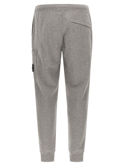 Stone Island Gray Cotton Joggers (Workout Pants)
