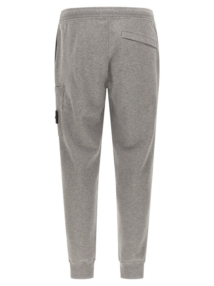 Stone Island Gray Cotton Joggers (Workout Pants)