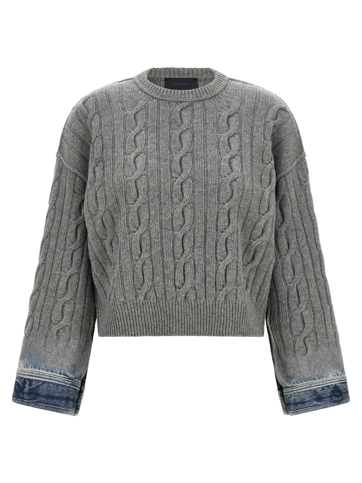 Haikure Gray Cotton Cardigan