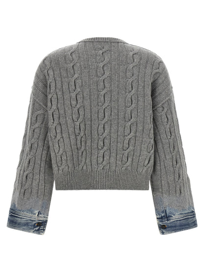Haikure Gray Cotton Cardigan