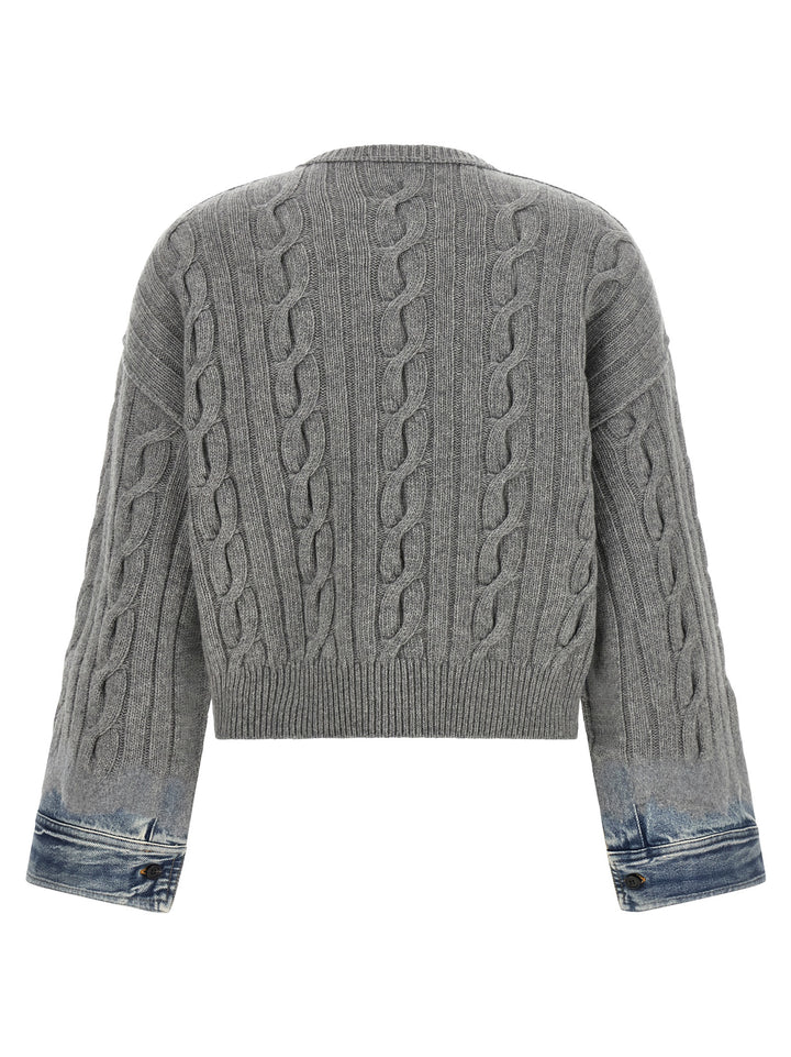 Haikure Gray Cotton Cardigan