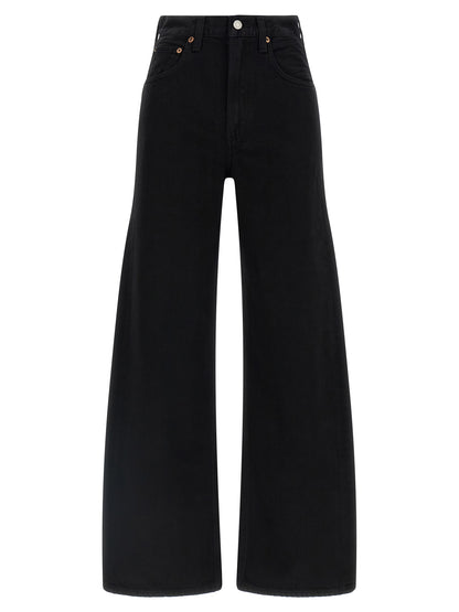 Agolde Black Cotton Jeans Denim