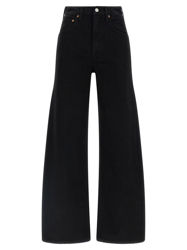 Agolde Black Cotton Jeans Denim