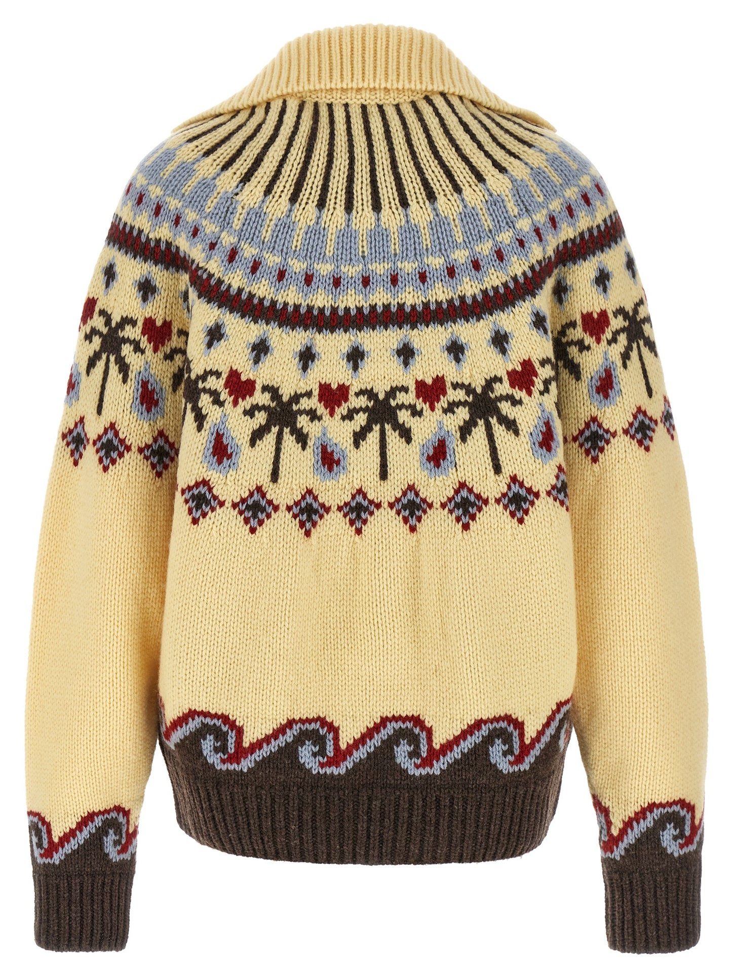 Alanui Multicolor Virgin Wool Cardigan