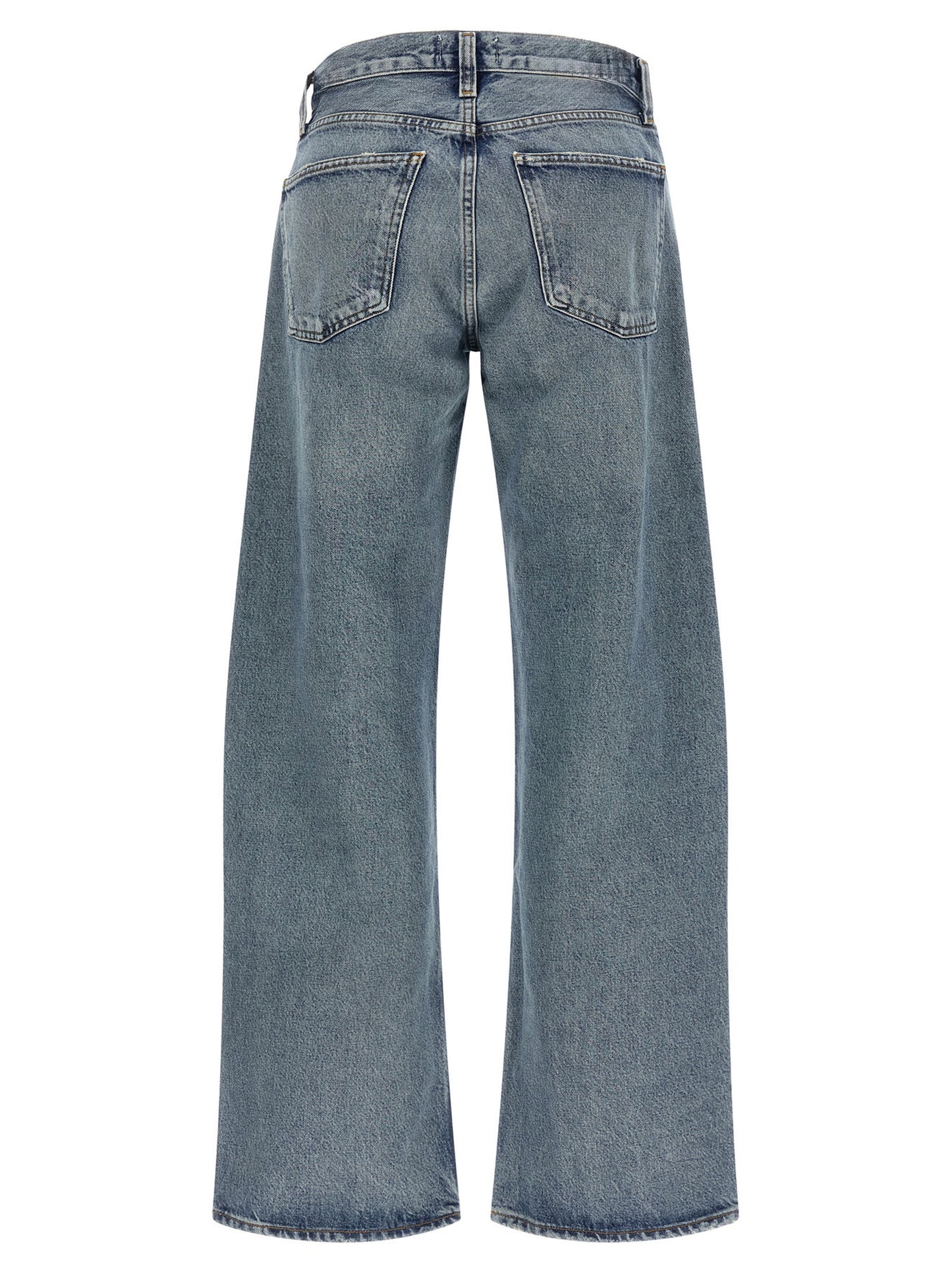 Agolde Blue Cotton Relaxed Fit Jeans