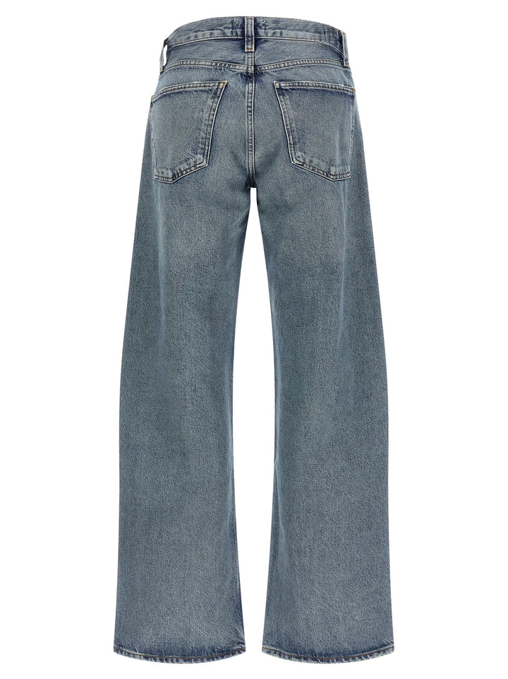 Agolde Blue Cotton Relaxed Fit Jeans