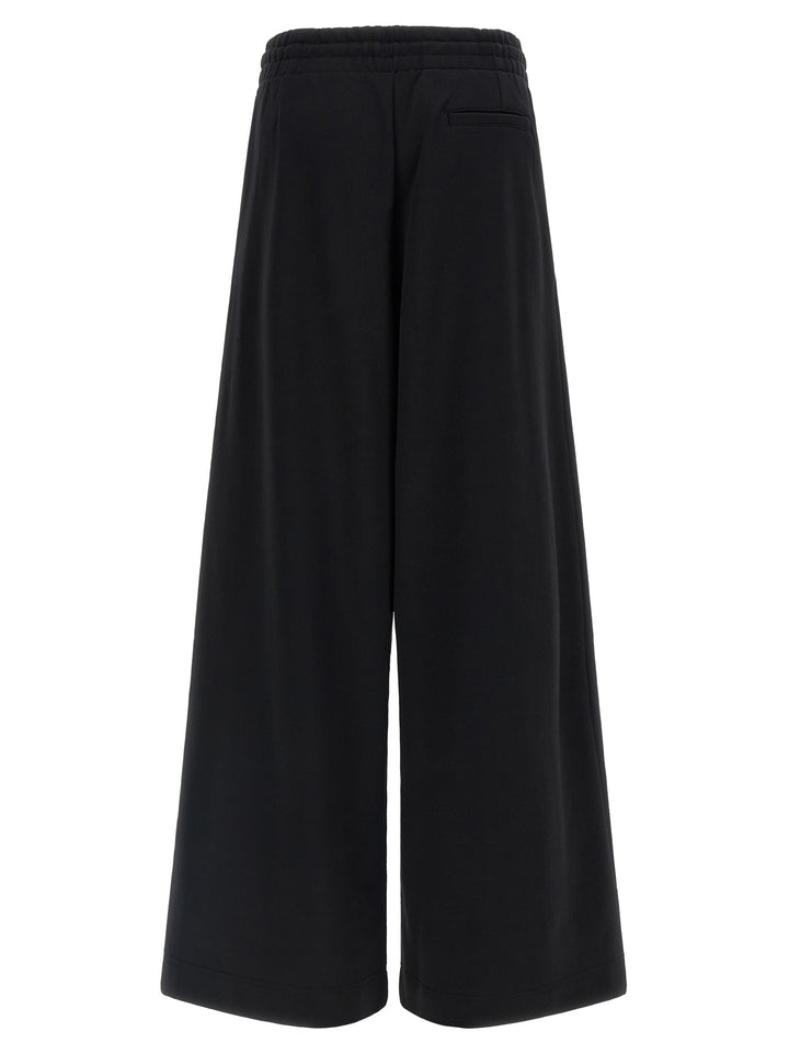Dries Van Noten Black Cotton Athletic Pants