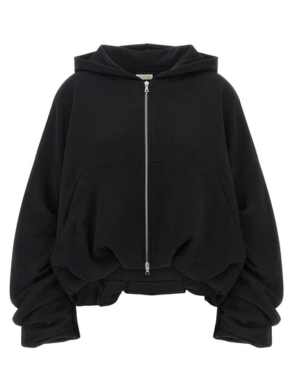 Dries Van Noten Black Cotton Hoodie