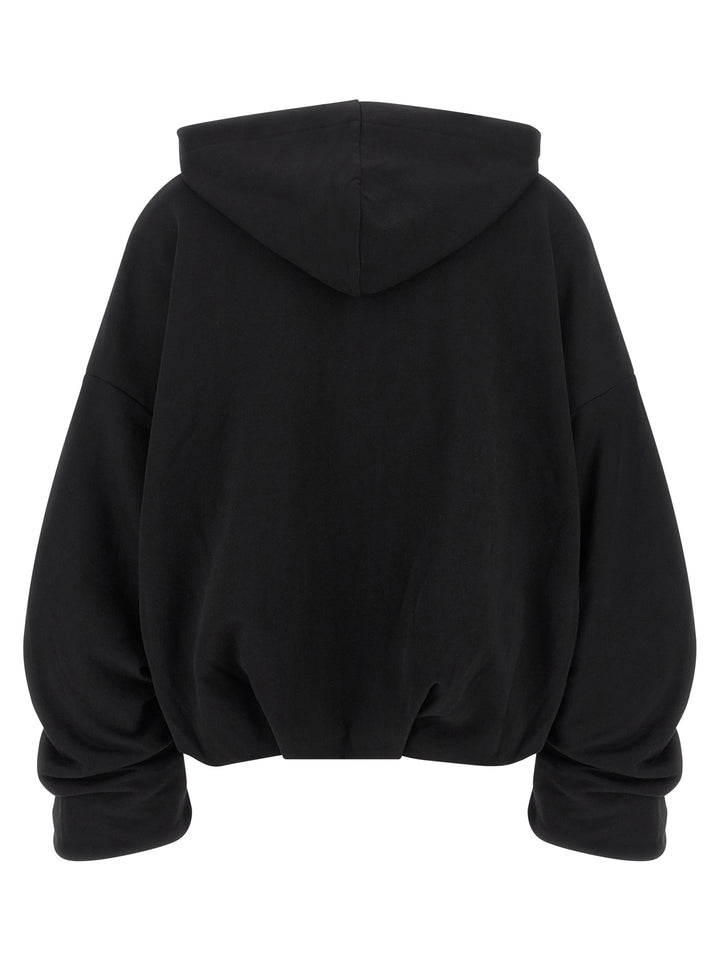 Dries Van Noten Black Cotton Hoodie