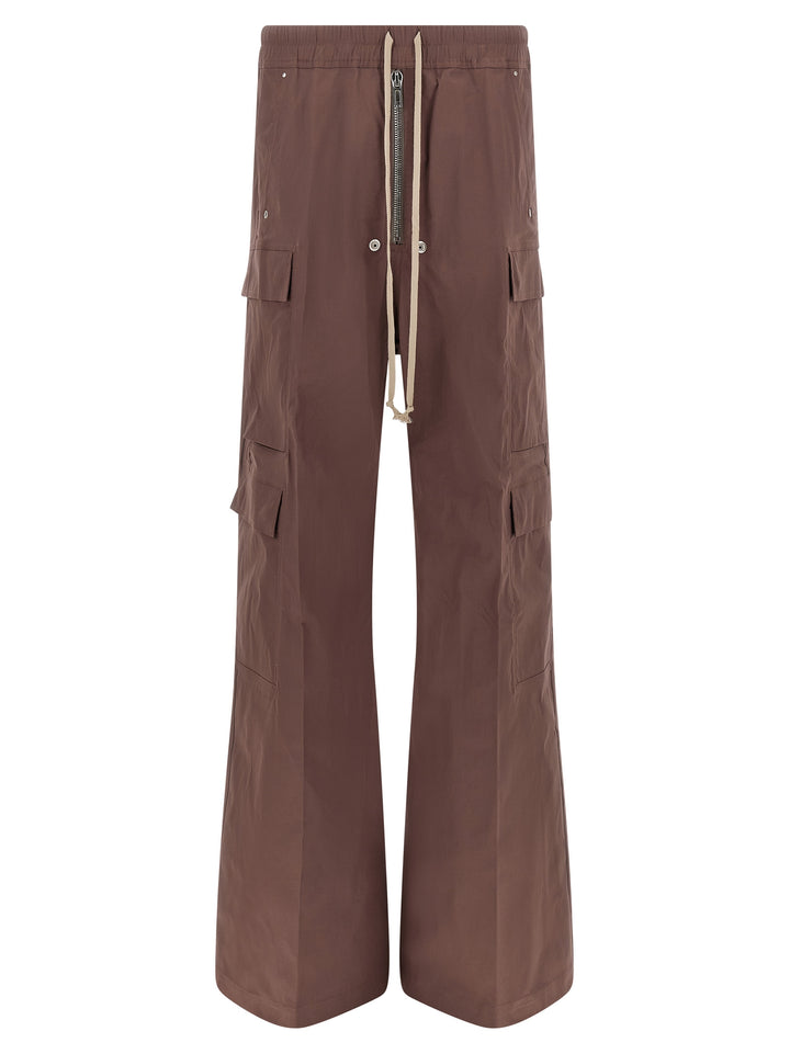 Rick Owens Brown Cotton Flared Pants