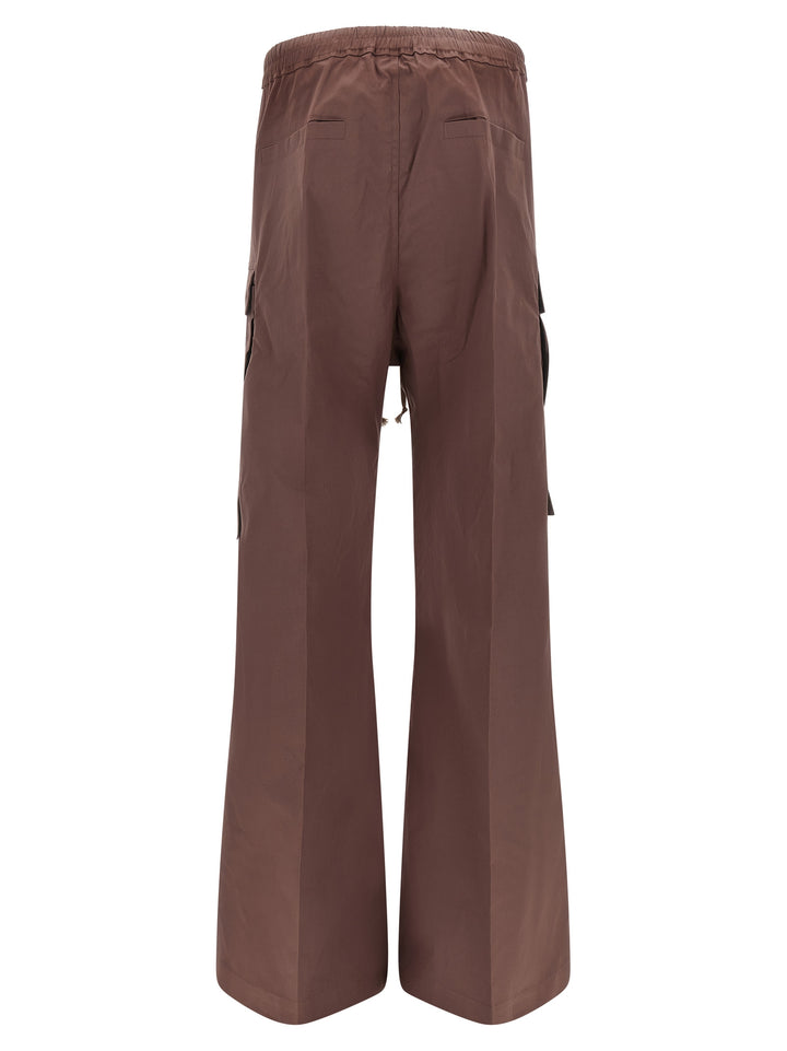 Rick Owens Brown Cotton Flared Pants
