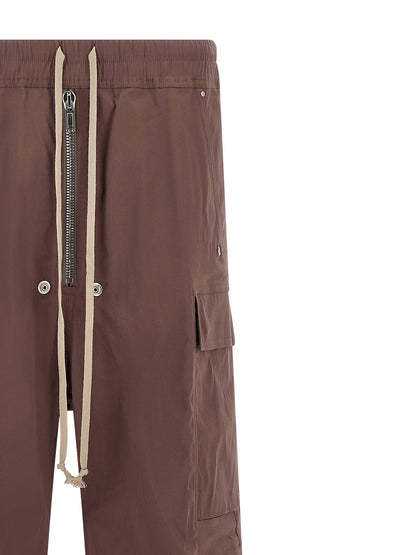 Rick Owens Brown Cotton Flared Pants
