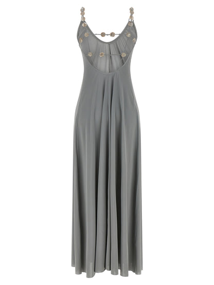 Eres Silver Polyamide Long Dress