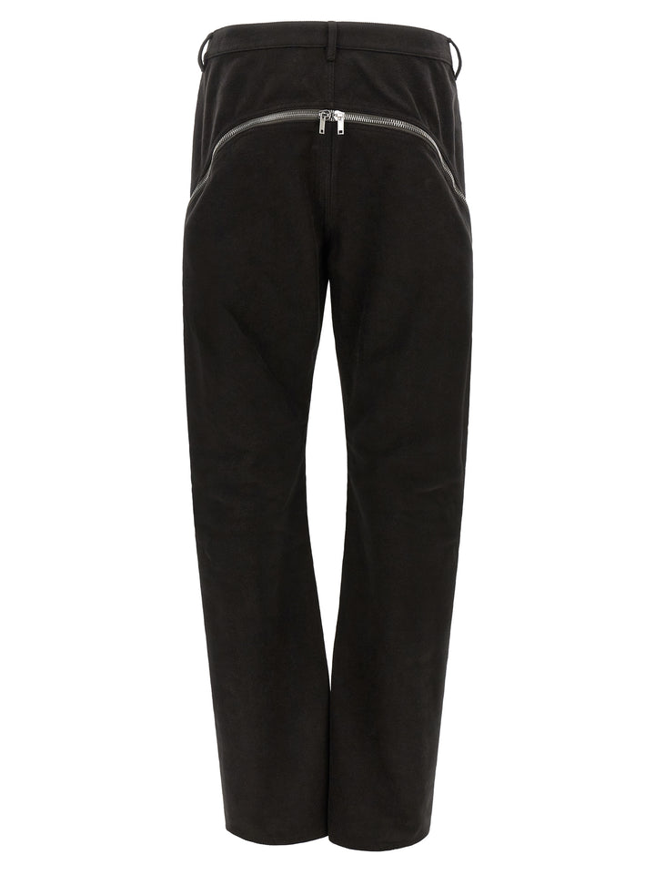 Rick Owens Black Cotton Flared Pants