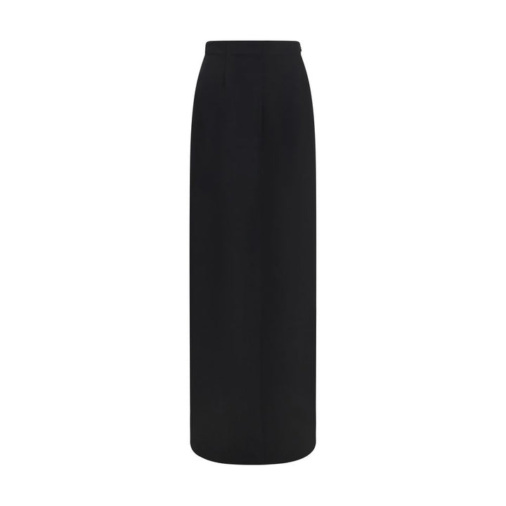 Maison Margiela Black Wool Oves Aries Long Skirt